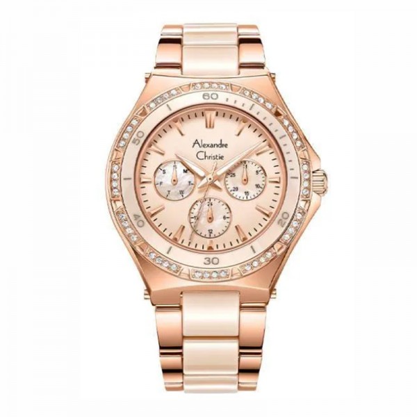Alexandre Christie AC 2294 Rosegold Full Ceramic BFBRGMD Alexandre Christie AC 2294 Rosegold Full Ceramic BFBRGMD